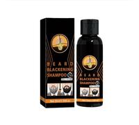 Grgowe Color de Barba Negro - Barra de Champú para Oscurecer la Barba - Jabón Diario para Hombres