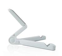 GRH Soporte ajustable para tableta, portátil, plegable, tamaño universal, compatible con teléfonos, iPad, Mini, Galaxy Tab y otras tabletas (4-13"), color blanco