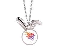 Grhead - Collar con colgante de conejo con diseño de conejo de Venecia