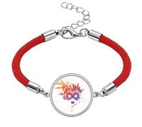 grhead - Pulsera de cuerda roja de la suerte del Carnaval de Venecia, hecha a mano