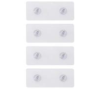 GRICOL Pegatinas Estanteria Baño Sin Taladro Adhesive Pads Estante Ducha 4 Piezas