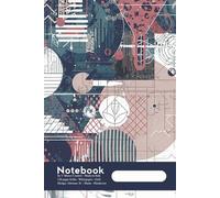 Grid Notebook 6x9 in | Hardcover | Deluxe Journal - 120 pages - White paper - Pattern Abstract 3C | Made in Italy |: For School, College, Office, Work & Creative Projects