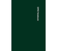 Grid Notebook Dark Green: Minimalist Graph Paper Notebook for Writing, Math, Notes, School, Work and Planning
