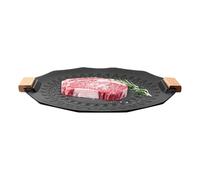 Griddle Grill Pan - Nonstick BBQ Pan | Stove Top Plate For Camping Pork Open Fire Enhance Your Indoor Cooking Experience With This Safe Grill