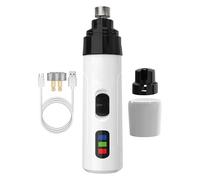 Grider profesional para perros de 3 velocidades con 4 luces LED: el último molino de garras con pantalla de rendimiento para mascotas, amoladoras de garra para perros, cortaperros