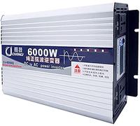 Grideto 1600 W, 2200 W, 3000 W, 4000 W, 5000 W, 6000 W, 8000 W, inversor de onda sinusoidal pura, 12 V, 24 V, 48 V, 60 V a 220 V, 230 V, convertidor de CC a CA para camión, barco, camping, furgoneta (12 Vto2222220 V, 60 V, 60 V, 60 V, 600 V). 00 W
