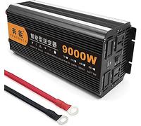 Grideto Inversor automático de onda sinusoidal pura 2200 W, 3200 W, 4000 W, 5000 W, 6000 W, 8000 W, 9000 W, 12000 W, 15000 W, CC 12 V, 24 V, CA 220 V, 230 V, transformador para autocaravanas, camping (900000000 V)