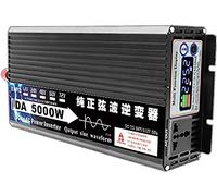Grideto Inversor de corriente de coche 3000 W 4000 W 5000 W 6000 W 8000 W Inversor de onda sinusoidal DC 12 V 24 V 48 V 60 V 72 V a CA 220 V 230 V 240 V Transformador convertidor de voltaje con enchufe, para caravana/camión (48 V, 5000000000 V)