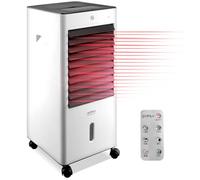 gridinlux® | Climatizador Evaporativo Homely TEMP COMPLETE | Enfriador de Aire Grande Móvil y Silencioso | Ventilador Portatil de pie | Mando | Frío y Calor | 3 Velocidades | 65W Bajo Consumo