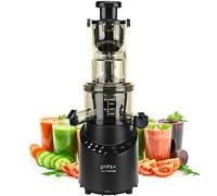 Gridinlux | Licuadora Prensado en Frio | Extractor de Zumos y Jugos con Función Inversa | Exprimidor de Zumos | Licuadora Verduras y Frutas | 8 Programas | Motor Silencioso | Accesorios y Recetario