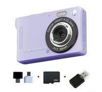 Gridva Cámara compacta de vlogging 1080P HD para grabación de video | Resolución interpolada de 50 MP, digital 16X para zoom, pantalla TFT de 7,1 cm, cuerpo ABS, varios colores