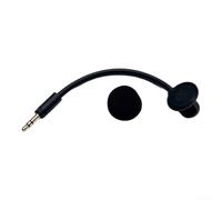 Gridva Micrófono de repuesto desmontable para auriculares Sony INZONE-H6 | Micrófono condensador chapado en oro de 3.5 mm con brazo flexible y parabrisas de espuma para una voz clara del juego, negro