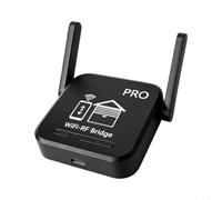 Gridva para tuya Smart Door Controller WiFi RF para puente Gridva | para persianas enrollables garaje 433MHz control remoto por voz aplicación programación ABS blanco