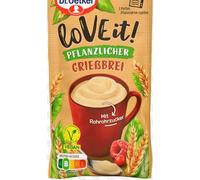 Griebbrei Pflanzlicher Love it! - Bouillie de semoule aux légumes - Pour délicieux gâteaux, pains et dessert maison pour des recettes - Compatible avec oetker - 49g