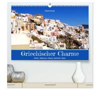 Griechischer Charme (hochwertiger Premium Wandkalender 2026 DIN A2 quer), Kunstdruck in Hochglanz: Athen und vier der schönsten Kykladeninseln laden ein, Griechenland zu genießen