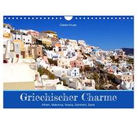 Griechischer Charme (Wandkalender 2026 DIN A4 quer), CALVENDO Monatskalender: Athen und vier der schönsten Kykladeninseln laden ein, Griechenland zu genießen