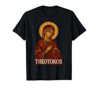 Griego Cristiano Ortodoxo Theotokos Virgen María Camiseta