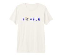 Griego Koukla Hermosa Mujer en Griego Grecia Mal de Ojo Chica Camiseta Premium