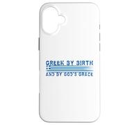 Griego por Nacimiento y por Dioses Gracia Orgullo Nacional Étnico Carcasa para iPhone 16 Plus