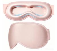 GRIFEMA Antifaz para Dormir 100% Opaco, Máscara 3D Sin Presión Ocular | Antifaz Grande Ajustable, Cavidades Amplias, Tejido Ultrasuave y Transpirable, Ideal para Dormir y Viajar, Rosa