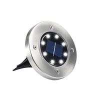 GRIFEMA DG2007, Luces Solares para Exterior, Luces de Suelo Led con 8 Leds, 4 Piezas/Paquete