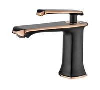 GRIFEMA G1001B Lyon - Grifo de Lavabo Negro Mate, Monomando de Baño en Aleación de Metal con Cartucho de Cerámica y Sistema de Instalación Estándar