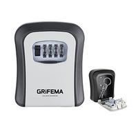 GRIFEMA GA1003-1 Caja de Seguridad para Llaves, Caja de Cerradura, Armarios de Llaves, Pared, Gris