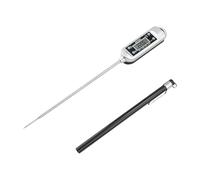 GRIFEMA GA2802 Termómetro de Cocina, Termómetro de Sonda Acero 304, Medición Rápida Temperatura, para Barbacoa, Horno y Repostería, Plata