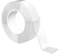 GRIFEMA GA4001-1 Cinta Doble Cara Extrafuerte, 3 Metros Cinta Adhesiva Doble Cara Transparente, Resistente Al Agua, para Pared y Alfombra