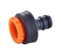 GRIFEMA GE1101 Racor de Grifo Hembra 3/4 pulgadas - 1/2 pulgadas Universal, Protección Solar, Fácil Instalación, Gris - Naranja