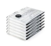 GRIFEMA GH83-4, 6 Bolsas de Almacenamiento al Vacío Reutilizable 60x40 cm, Ahorro de Espacio para Ropa de Cama, Mantas y Viajes