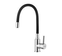 GRIFEMA Irismart - Grifo monomando cocina, mezclador de fregadero con caño flexible, Cromo [Exclusivo en Amazon]