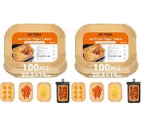 GRIFEMA Papel Freidora Aire Doble para Cecotec Ninja Cookwise, 100 Unidades (Paquete de 2)