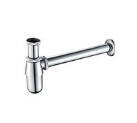 GRIFEMA G102 Redondo, Sifón para lavabos, Plata, S