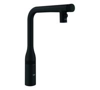 Grifería de fregadero Grohe Essence SmartControl, con doble rociador extraíble, proyección 201mm, 31892KF0, Color: Negro fantasma