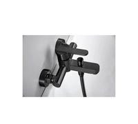 Grifería monomando para bañera y ducha hecha de latón con acabado negro mate Roma de Imex - Negro / Latón / Imex