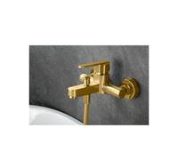 Grifería monomando para bañera y ducha hecha de latón con acabado oro cepillado Roma de Imex - Oro / Latón / Imex