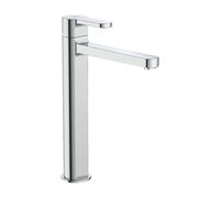Grifería Monomando para Lavabo Caño Alto Cuerpo Liso Cromado Cold Start Roca
