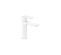 Grifería Monomando para Lavabo Cuerpo Liso Apertura Agua Fría Unik Blanco Roca