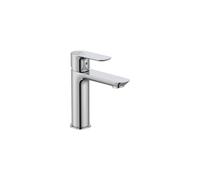 Grifería Monomando para Lavabo Cuerpo Liso Apertura Agua Fría Cromado Unik Roca