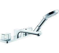 Grifería para bañera de 4 agujeros hansgrohe AXOR Urquiola, proyección 198mm, 11443000, Color: cromado