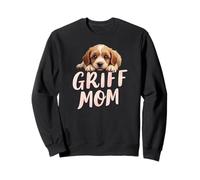 Griff Mamá Perro Pelo Alambre Señalando Griffon Mamá Lindo Cachorro Sudadera