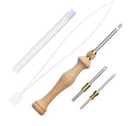 Griff Stanznadel, 2.5mm/3mm/5mm Punch Needle, Metallrohr Stanznadel,Punch Needle Kit,Holz Stanznadel,Holz Stickstift,Stickstift Aus Holzgriff