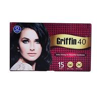 Griffin 40 Hilos de algodón para cejas, removedor de vello facial antiséptico, depilación facial, hilo antiséptico para eliminar vello facial y corporal (paquete de 15, caja completa)