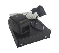 Griffin Pack TPV Approx: CAJÓN+Impresora+Lector CÓDIGOS Barras+Paquete 8 Rollo 80X60 (CASH33+POS80AM-USB+LS11AS+PAQ.8 Rollos 80X60, Negro)