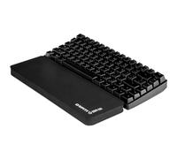 GRIFITI Fat Wrist Pad 14 X 2,75 x 0,75 Pulgadas Negro Reposabrazos Escritorio ES UNA Fina muñeca Resto para 10 keyless teclados y teclados mecánicos Negro Superficie de Nylon
