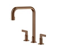 Grifo 3 Agujeros Gessi Inciso 58701 708 Copper Brushed PVD