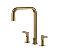 Grifo 3 Agujeros Gessi Inciso 58701 726 Warm Bronze Brushed PVD