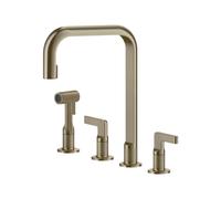 Grifo 4 Agujeros Gessi Inciso 58703 149 Finox Brushed Nickel