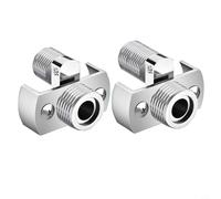 Grifo ajustable de 40 grados con pie curvo en ángulo, tornillo excéntrico, adaptador de grifo de esquina, conversión de ducha, accesorios correctores de pies (26 mm)